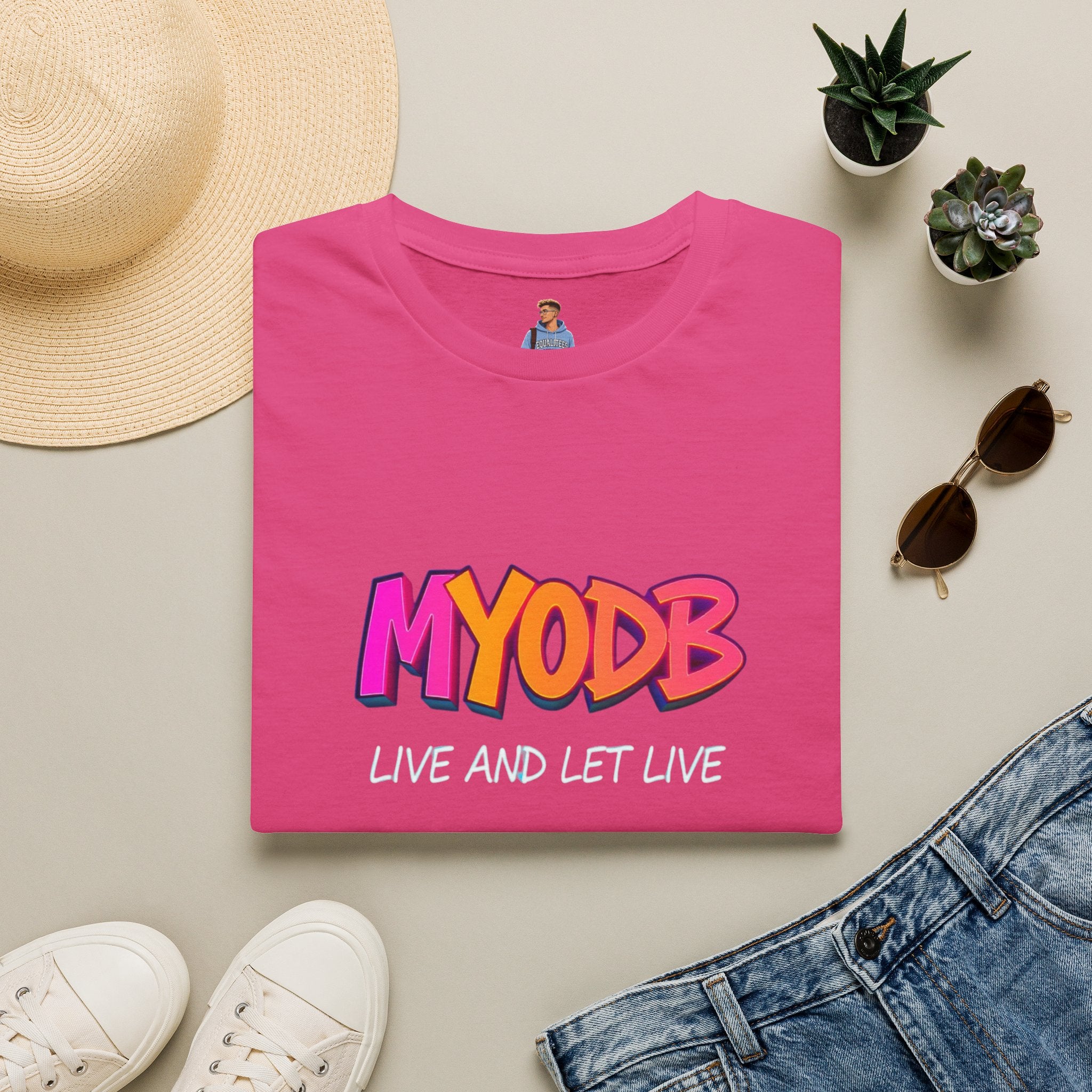 MYODB Live and Let Live T-Shirt | Unisex Softstyle Tee | Casual Streetwear