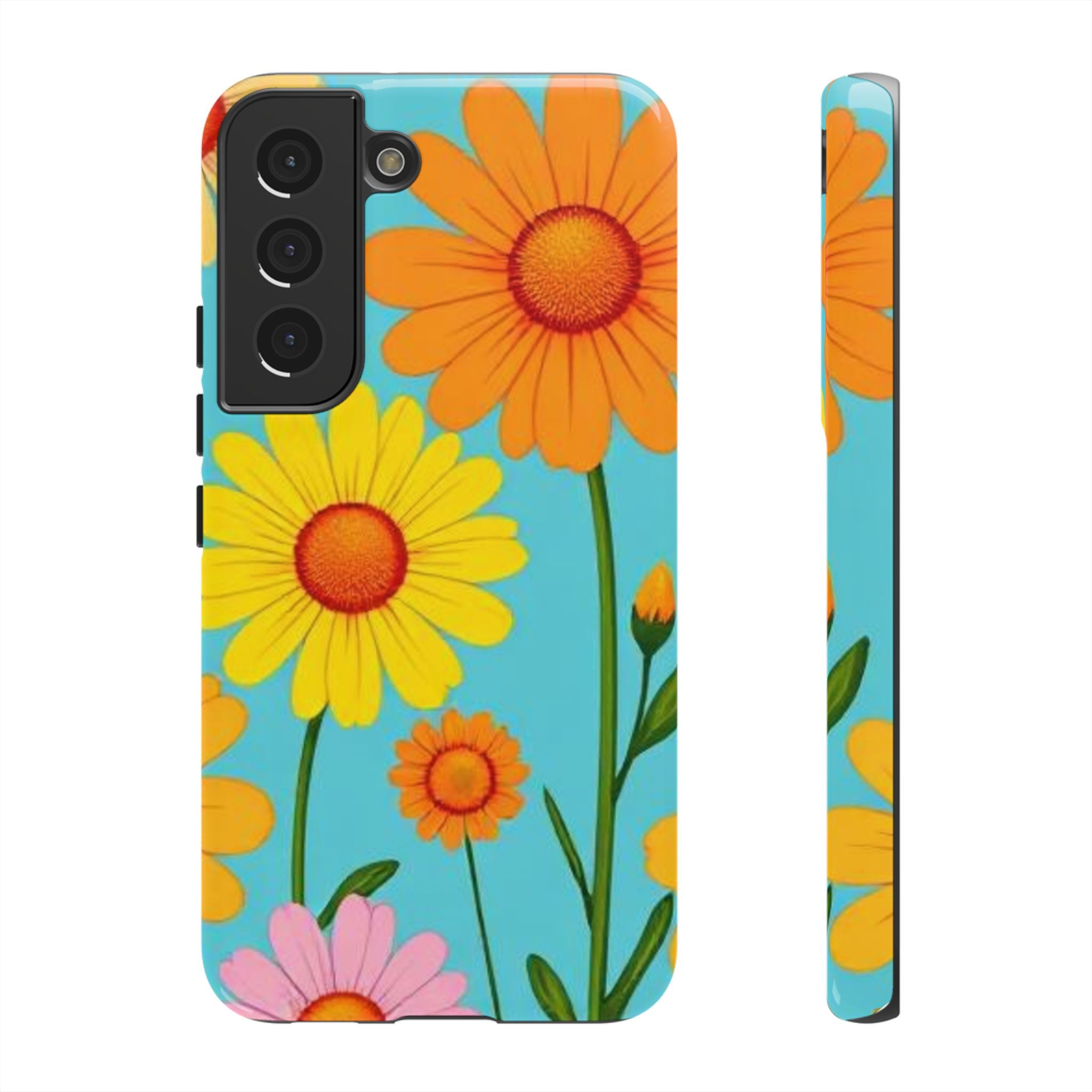 Floral Daisy Tough Case for Android