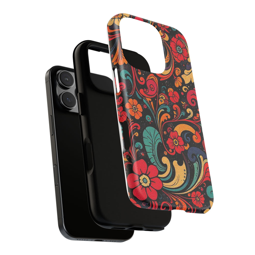 Floral Paisley Tough Case for iPhone — Vibrant Protective Phone Cover