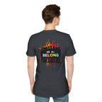 Unisex Softstyle T-Shirt: "Conversion Therapy is Torture" & "We All Belong" - LGBTQ+ Empowerment Tee