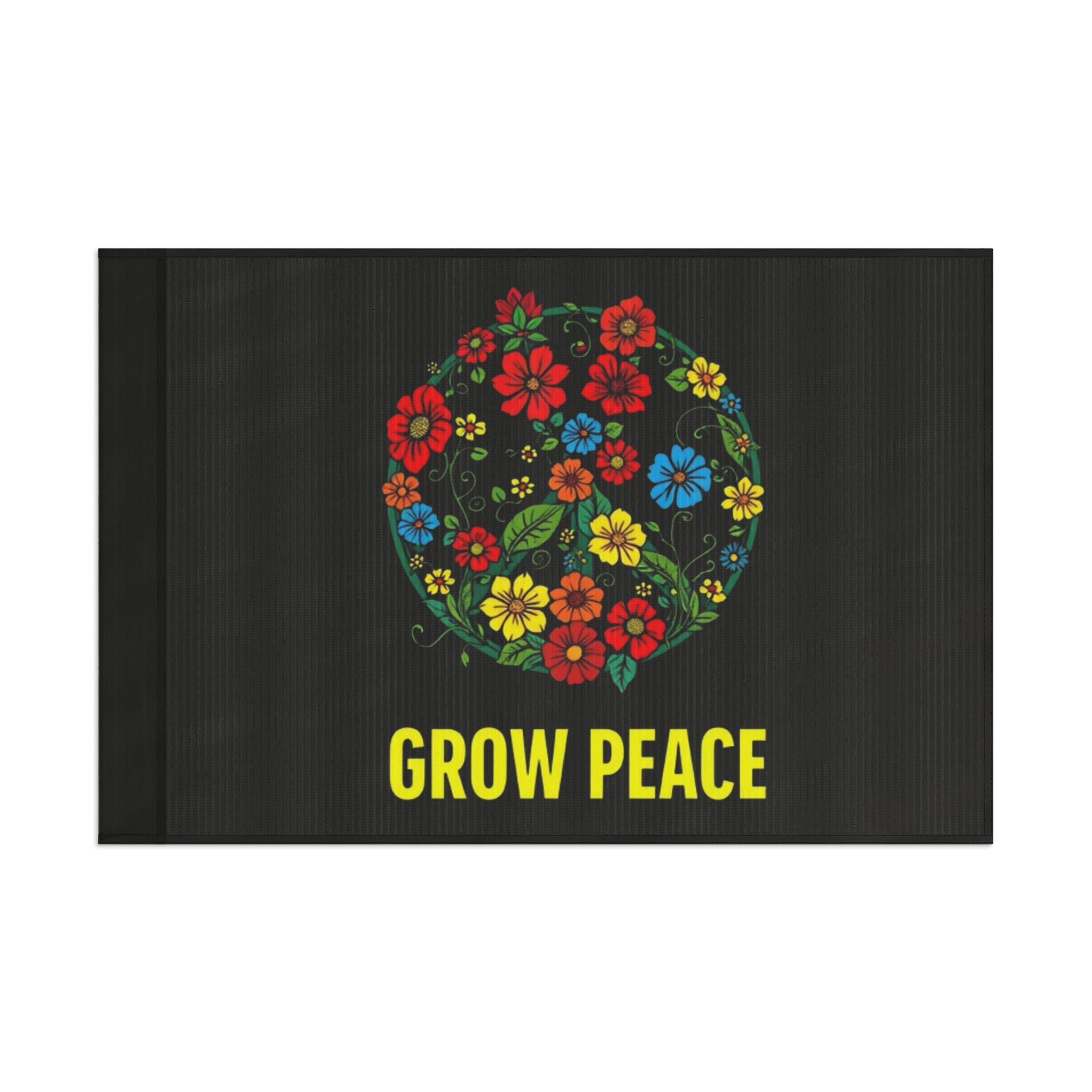Floral Grow Peace Flag