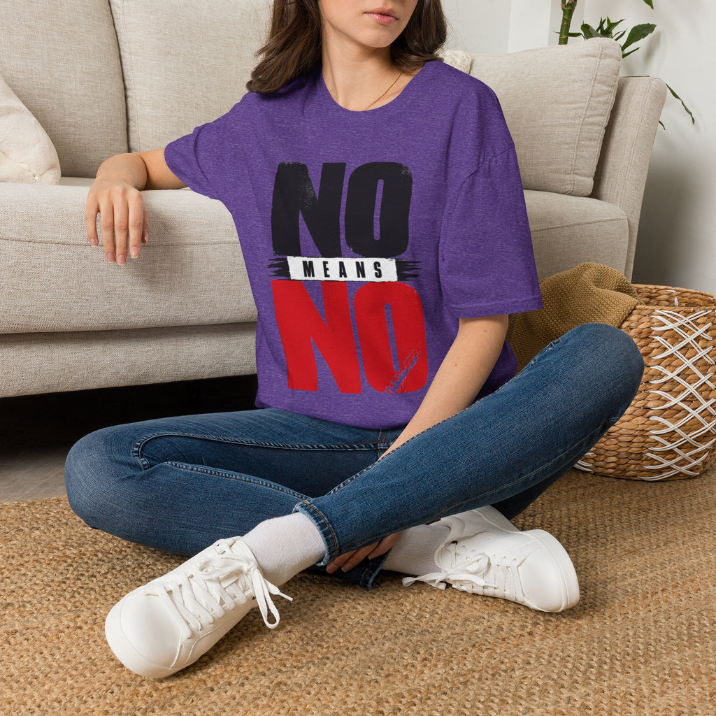 NO Means NO T-Shirt — Consent Awareness Graphic Tee
