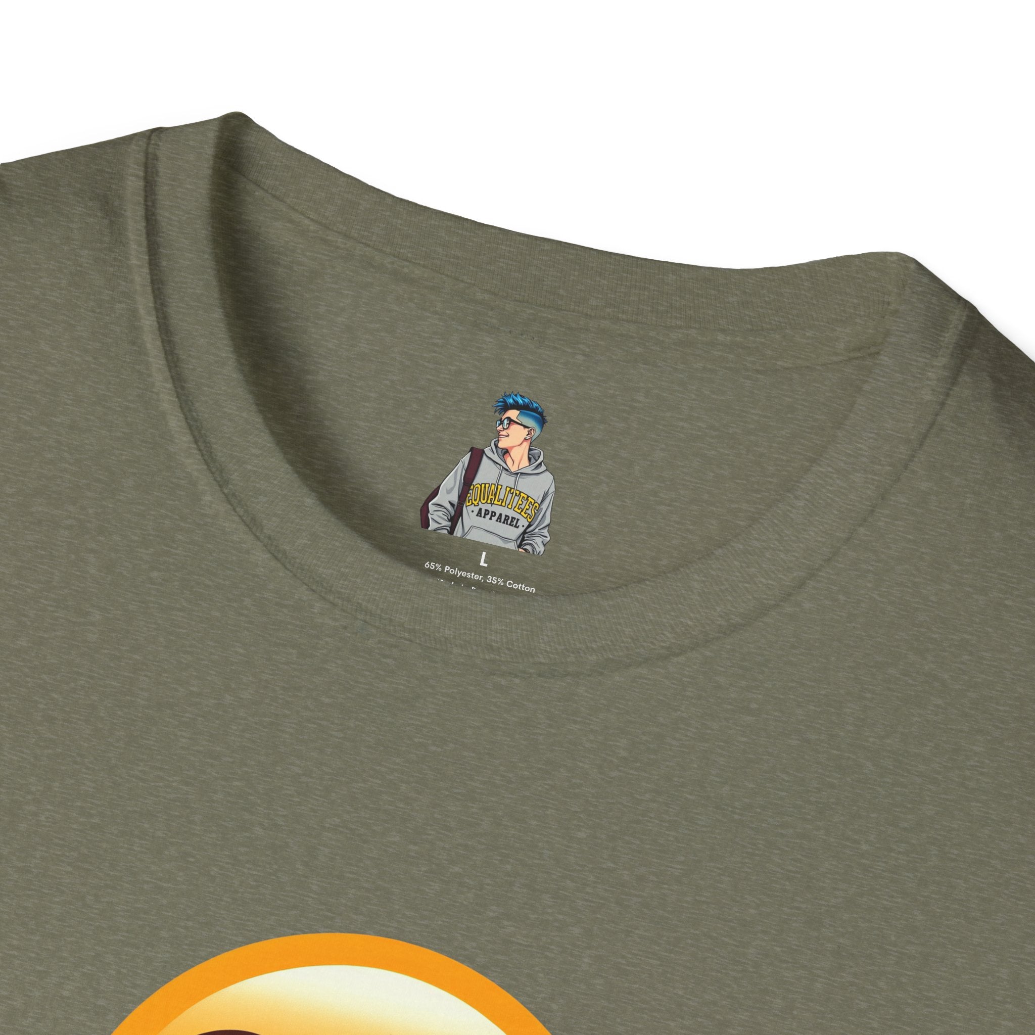 Unisex Softstyle T-Shirt with Eye Roll Emoji | Casual Graphic Tee for Everyday Humor