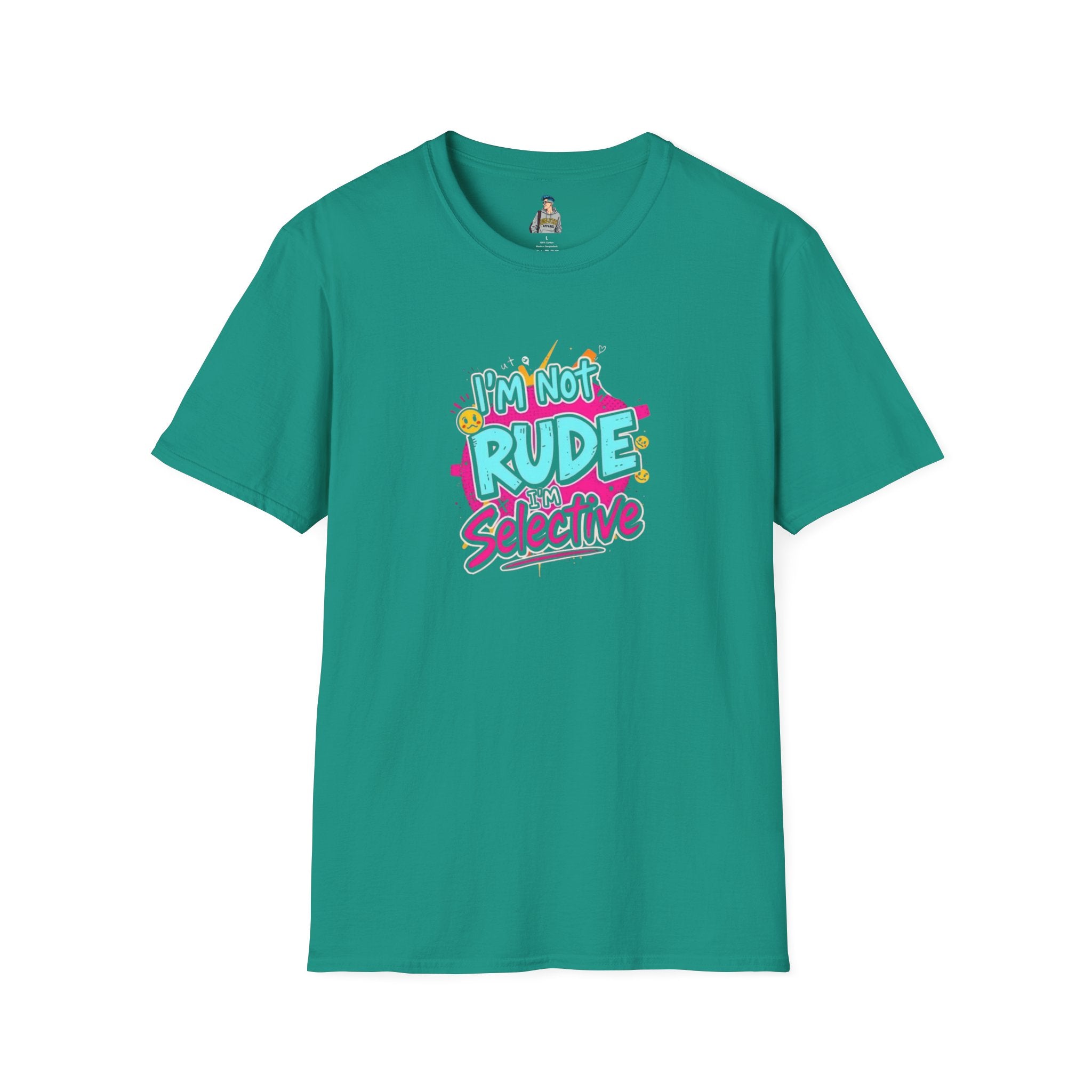 Unisex Softstyle T-Shirt - 'I'm Not Rude, I'm Selective' Fun Graphic Tee