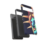 Statue of Liberty Neon Glowing Art Tough Case for Android & iPhone
