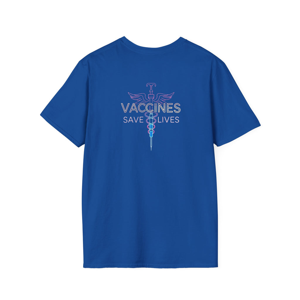 Unisex Softstyle T-Shirt - "Get Poked - Vaccines Save Lives" Statement Tee