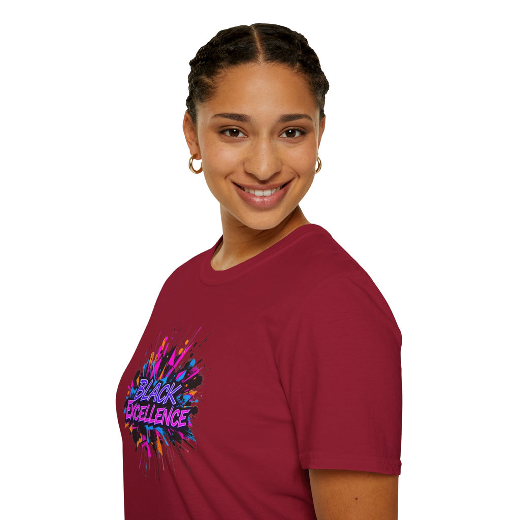 Unisex Softstyle T-Shirt - Black Excellence Graphic Tee