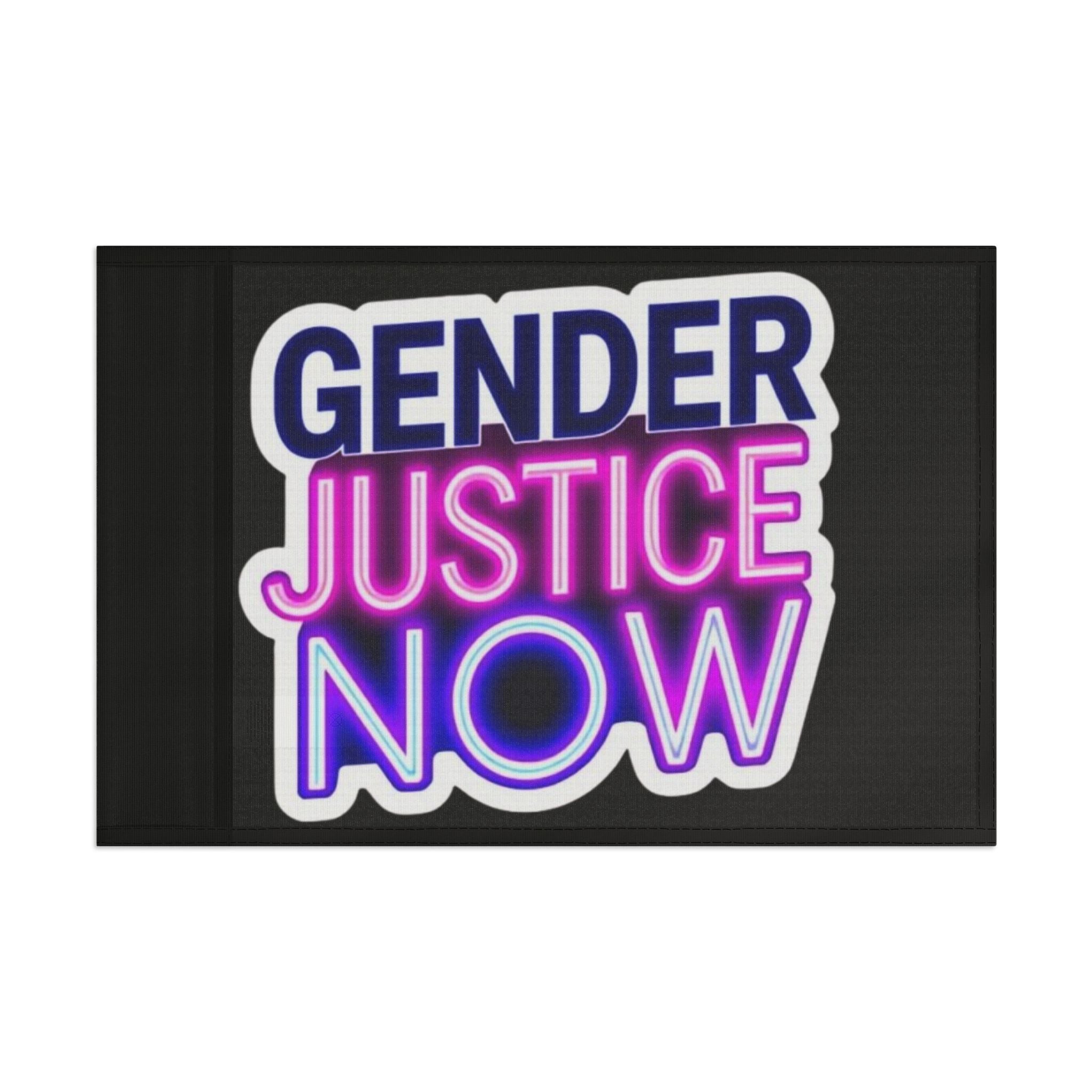 Gender Justice Now - Protest Flag