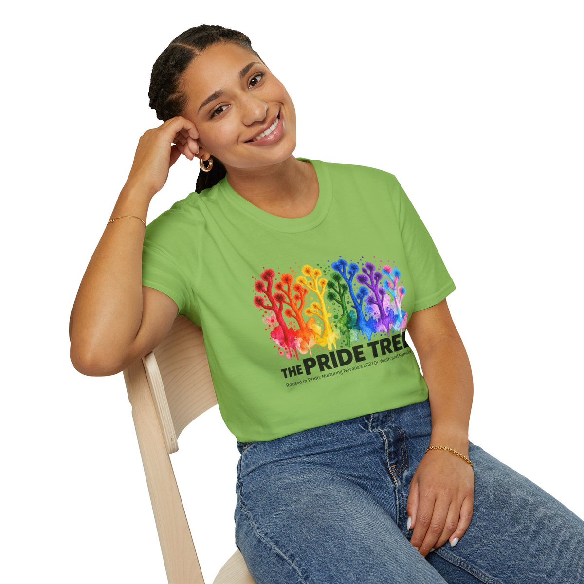 Pride Tree Las Vegas T-Shirt - Black Text