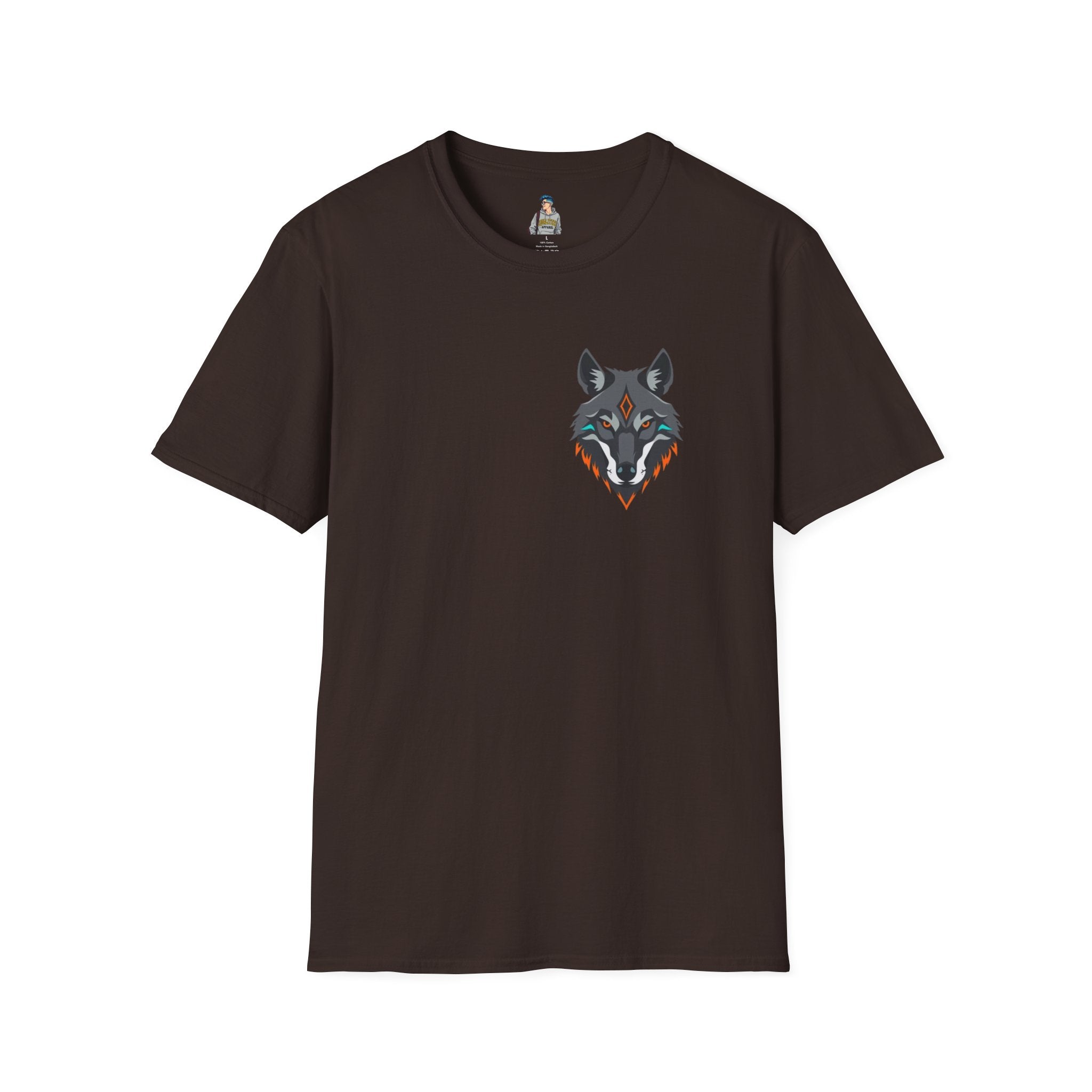 Mystical Wolf Design Unisex Softstyle T-shirt