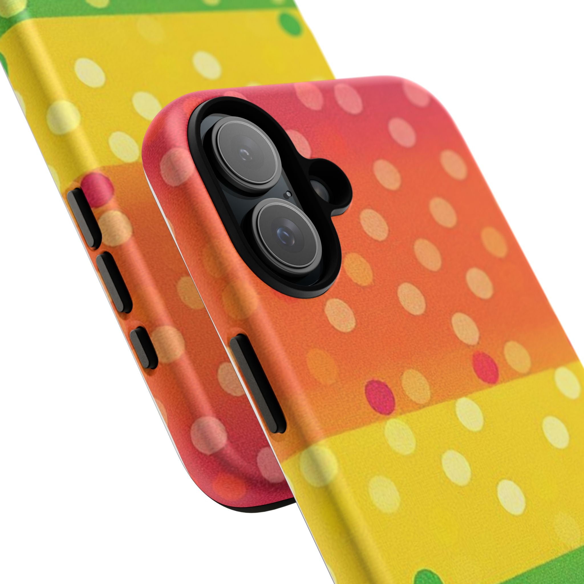 Rainbow Polka Dot Tough Phone Case for iPhone