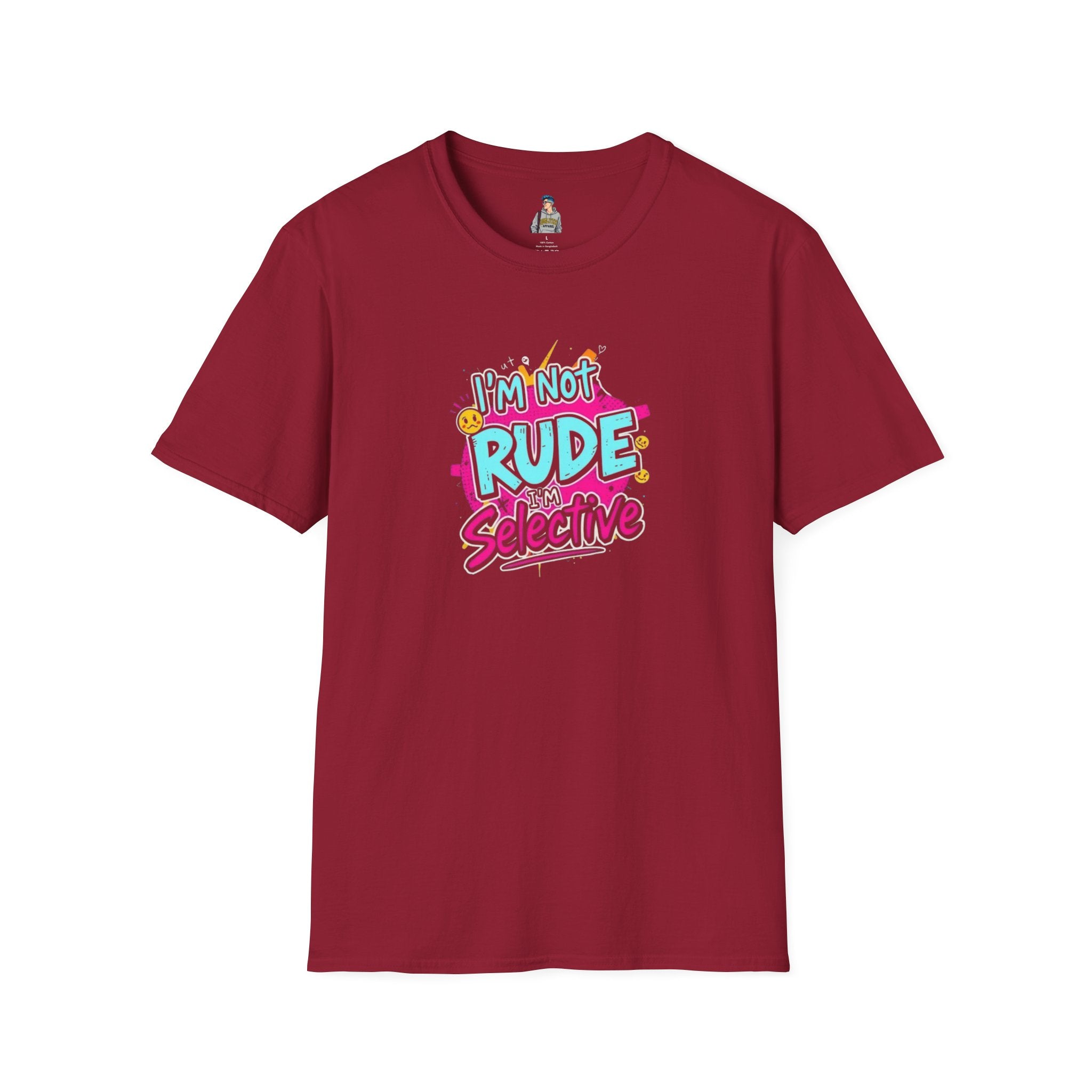 Unisex Softstyle T-Shirt - 'I'm Not Rude, I'm Selective' Fun Graphic Tee