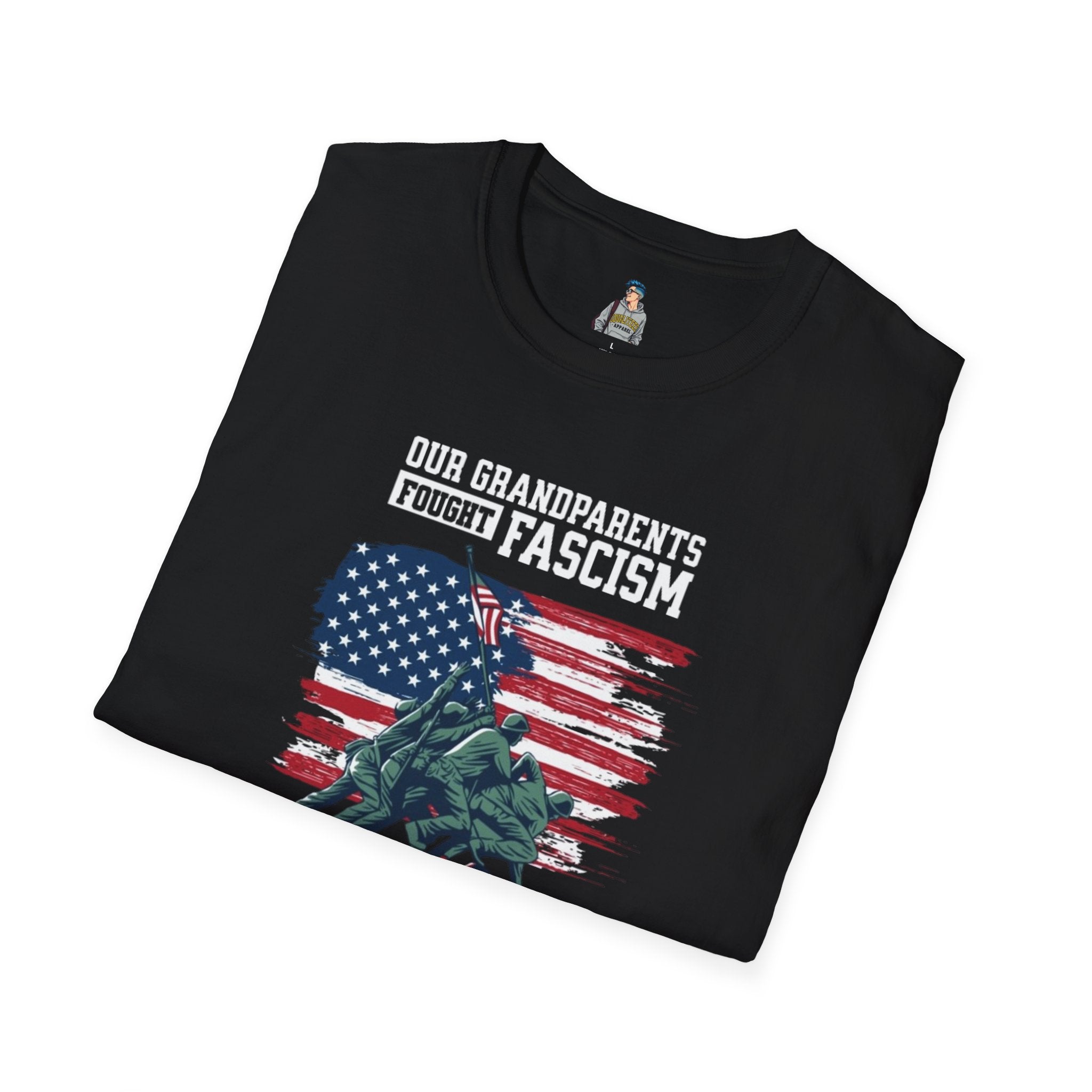 Patriotic Anti-Fascism T-Shirt - Voting for a Traitor Makes You One - Unisex Softstyle T-shirt