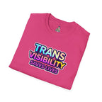 Unisex Softstyle T-Shirt - Trans Visibility Saves Lives Statement Tee