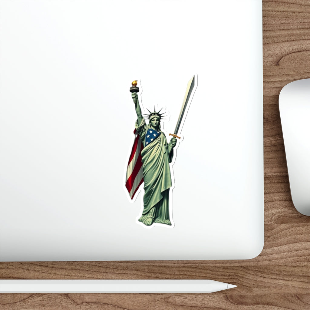 Die-Cut Stickers - Lady Liberty Defender