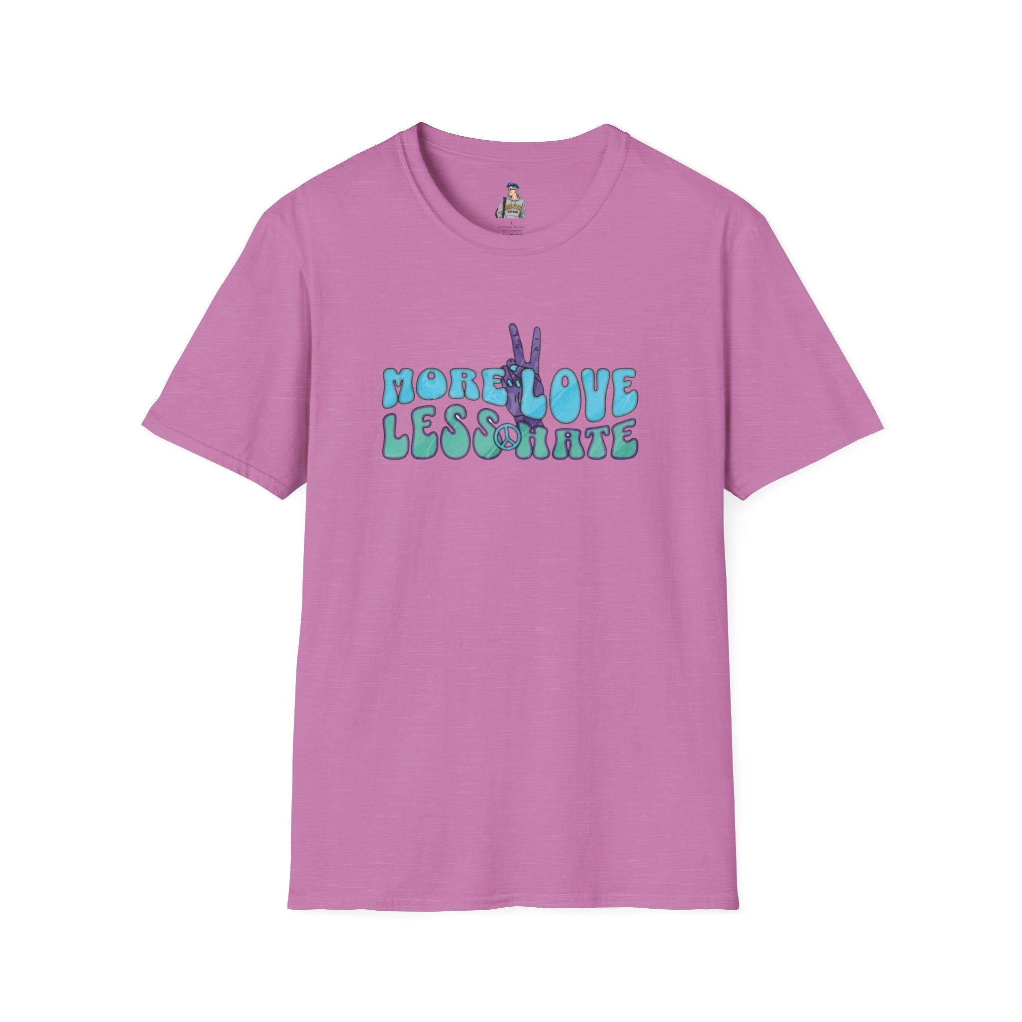 More Love Less Hate Unisex Softstyle T-Shirt