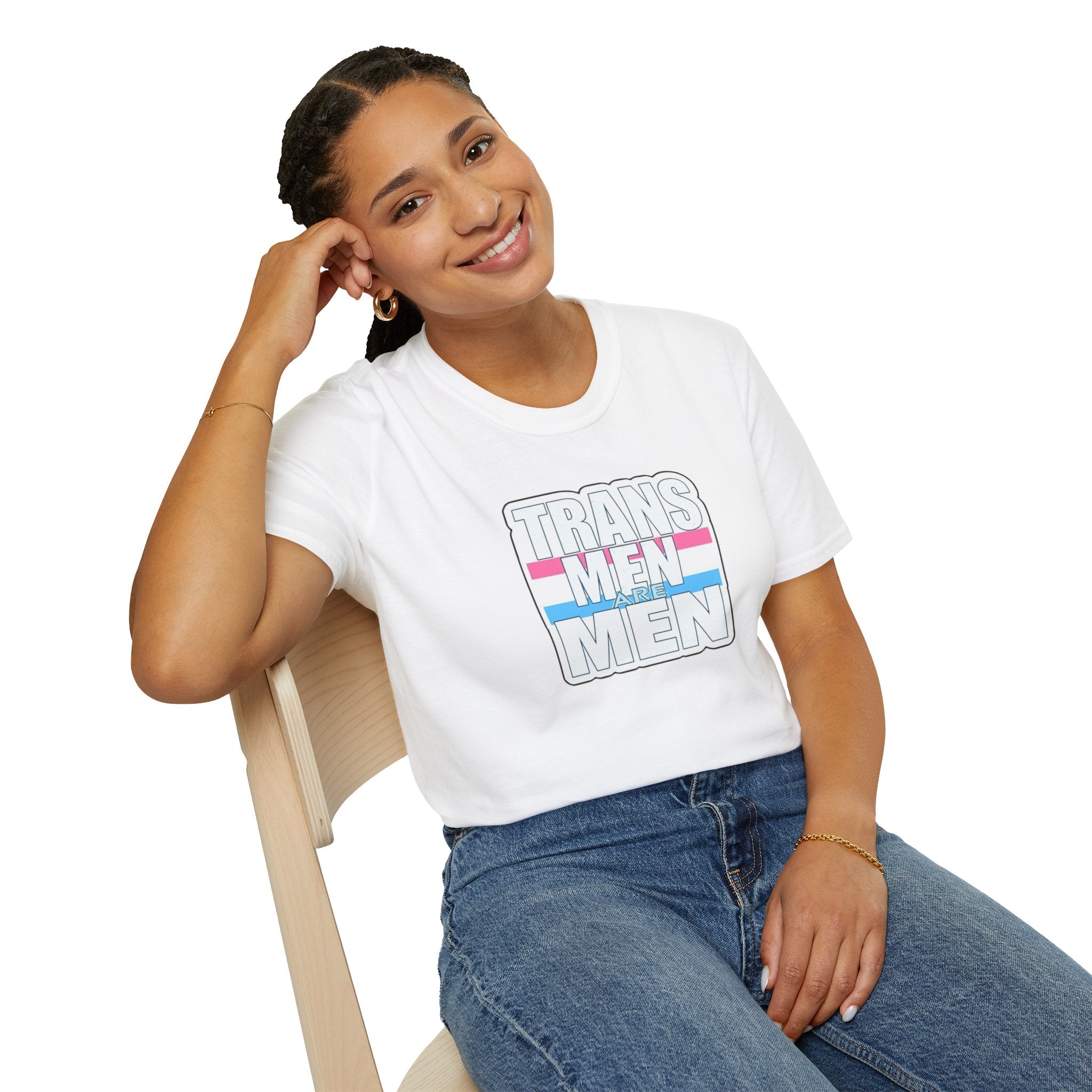 Unisex Softstyle T-Shirt - 'Trans Men Are Men' Statement Tee
