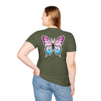 Trans Caterpillar to Butterfly Graphic T-Shirt