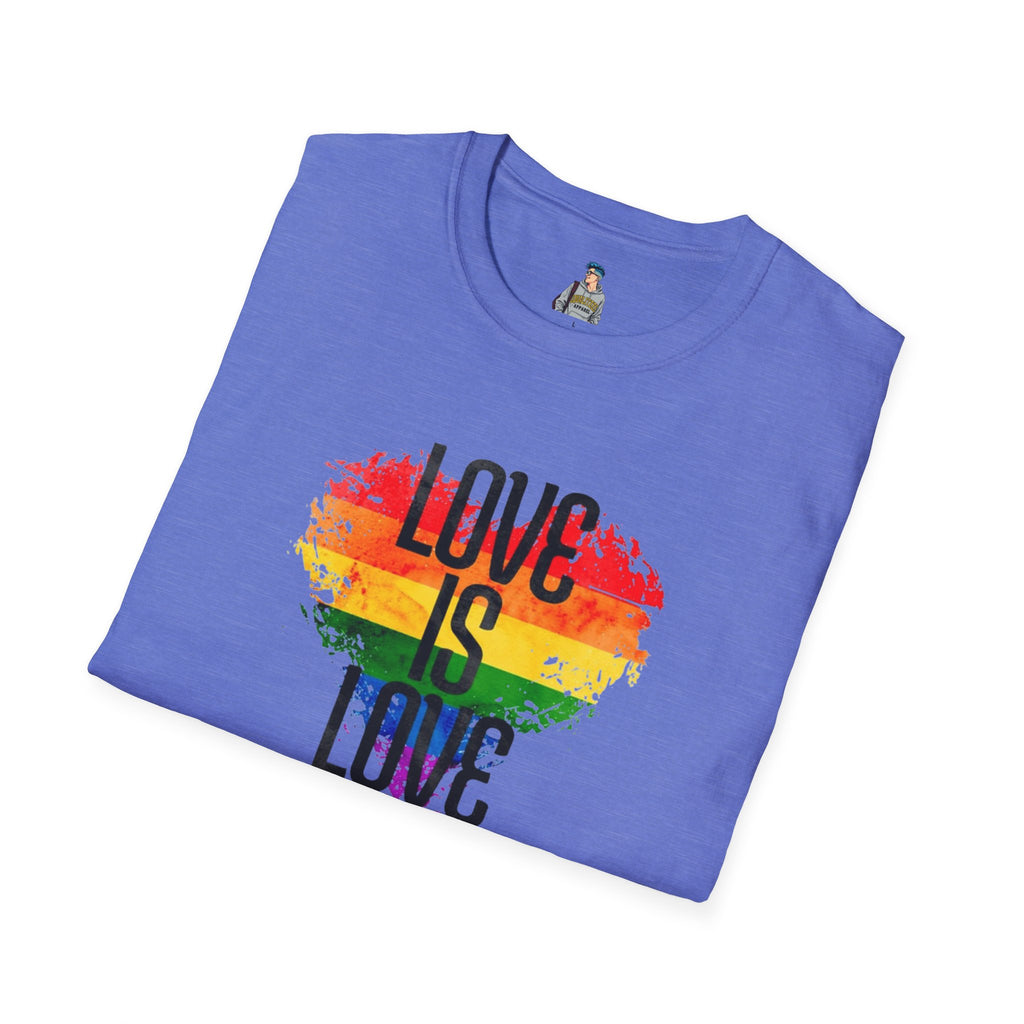 Pride Love Is Love Unisex Softstyle T-Shirt - EqualiTees.Me