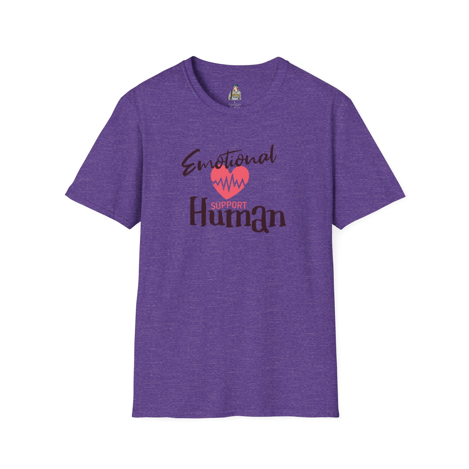 Emotional Support Human Unisex Softstyle T-Shirt