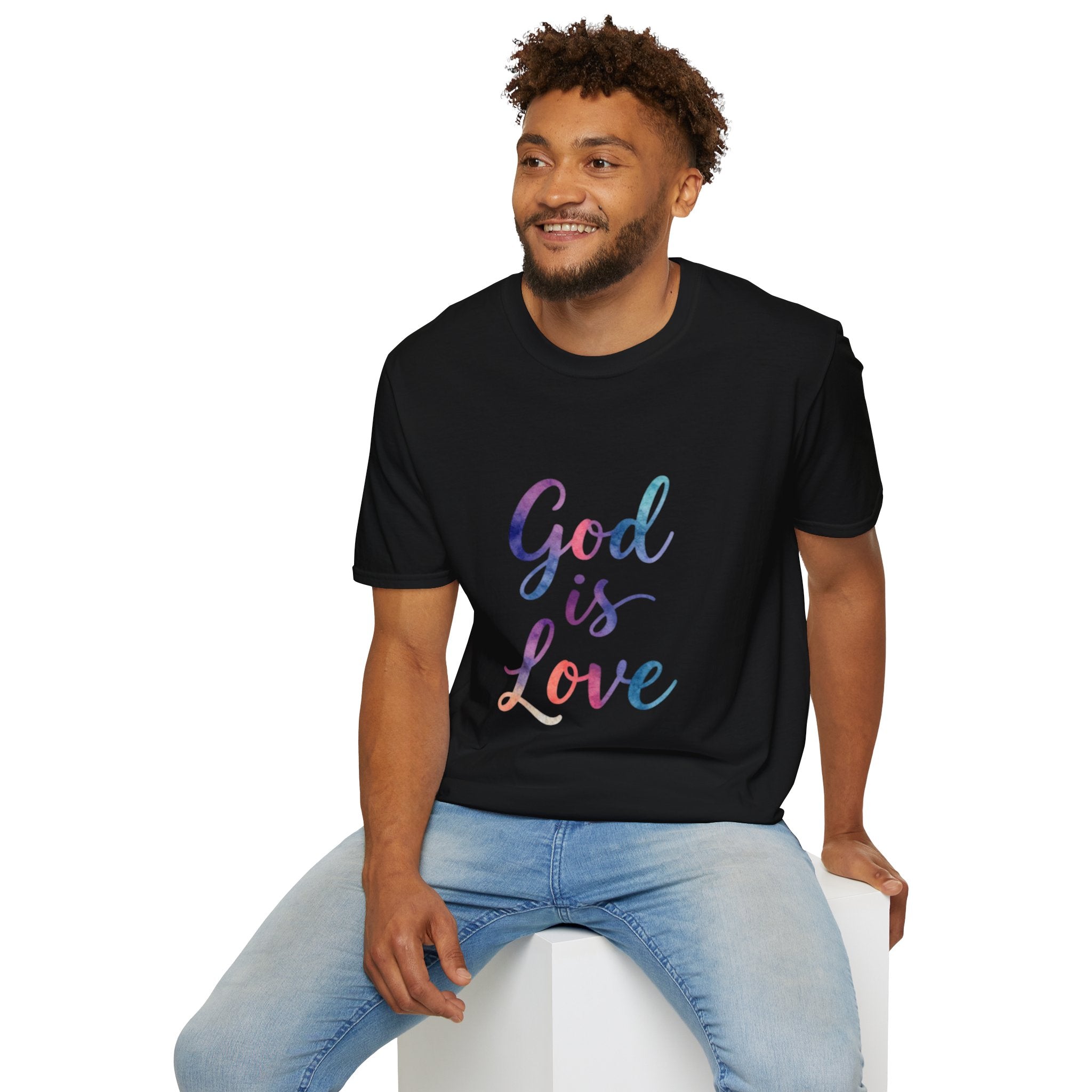 God Is Love T-Shirt — Colorful Tee