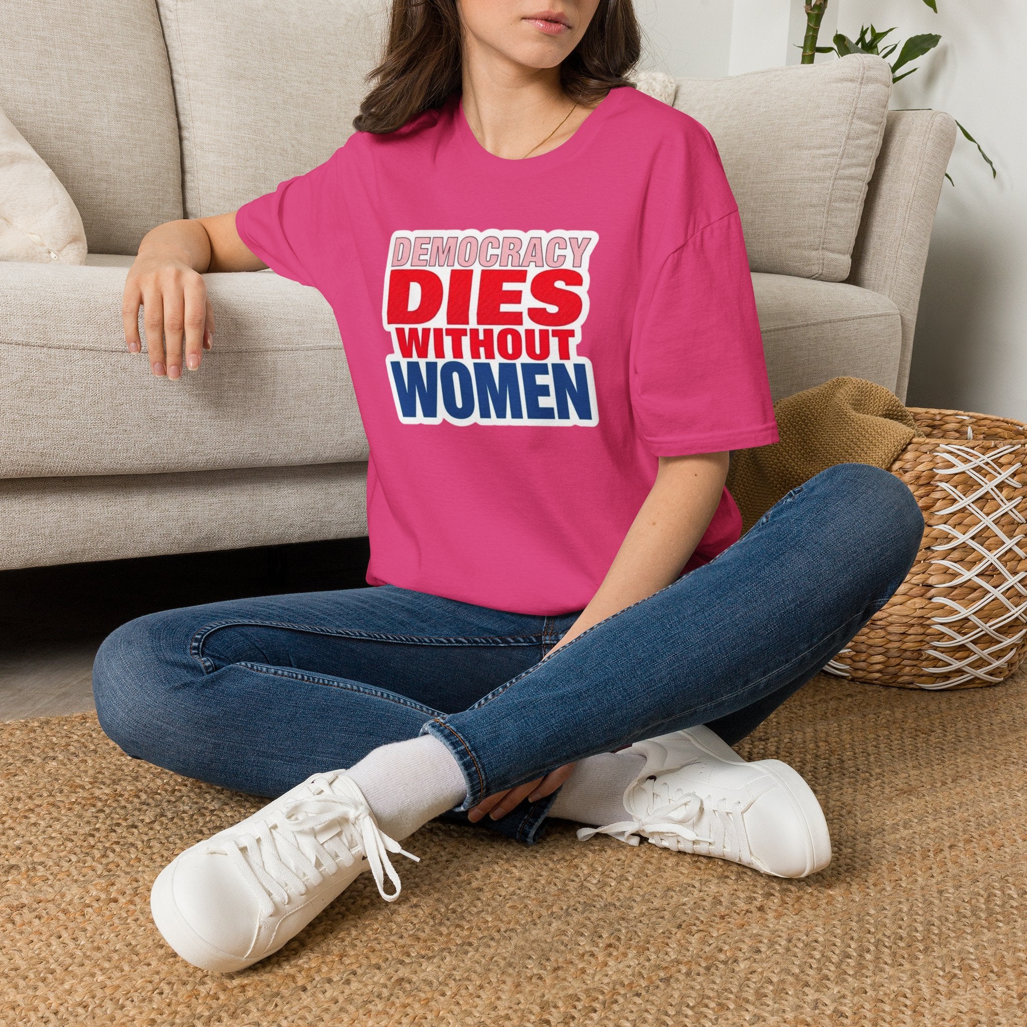 Democracy Dies Without Women Unisex Softstyle T-Shirt