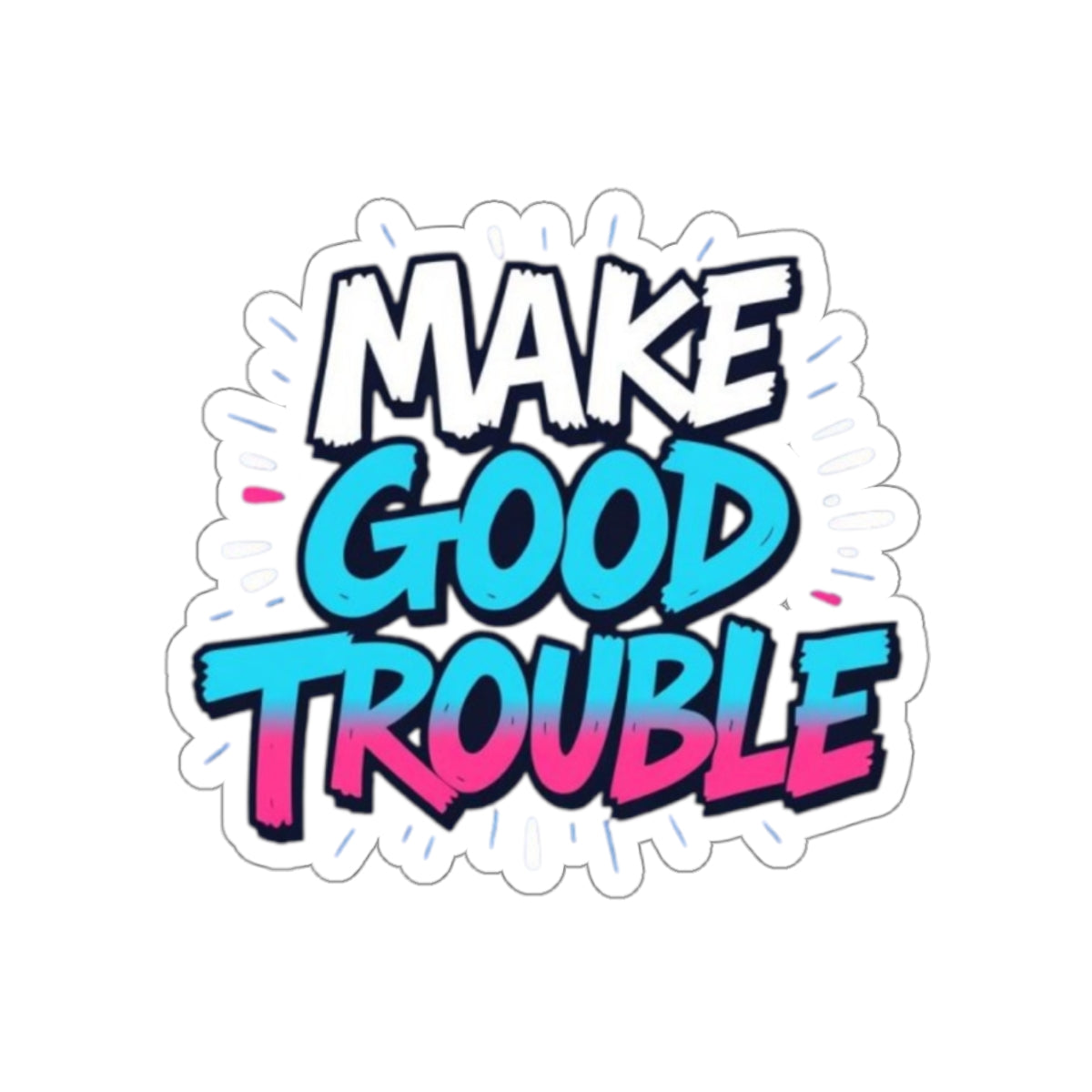Die-Cut Stickers -  Trans Pride Colors