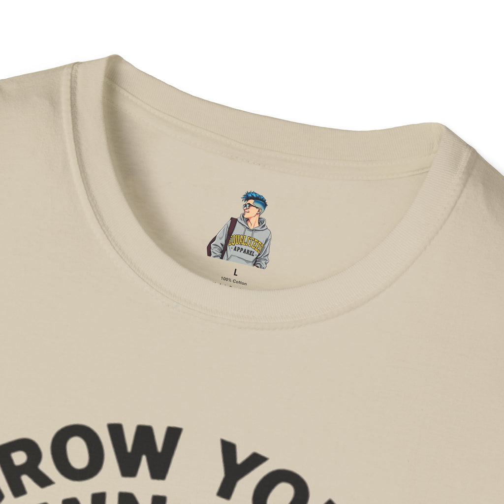 Unisex Softstyle T-Shirt - 'Grow Your Own Way' Floral Design for Queer Pride