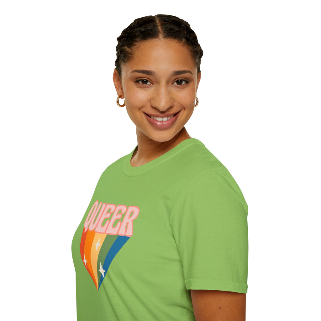 Queer Rainbow Sparkle Pride Tree Las Vegas T-Shirt