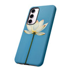 Open White Peace Lily Design Tough Case For Android & iPhone