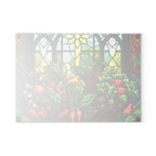 Stained Glass Vegetable Cutting Board - Vibrant Kitchen Décor for Food Lovers