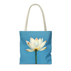 White Lily on Canvas Design - Tote Bag