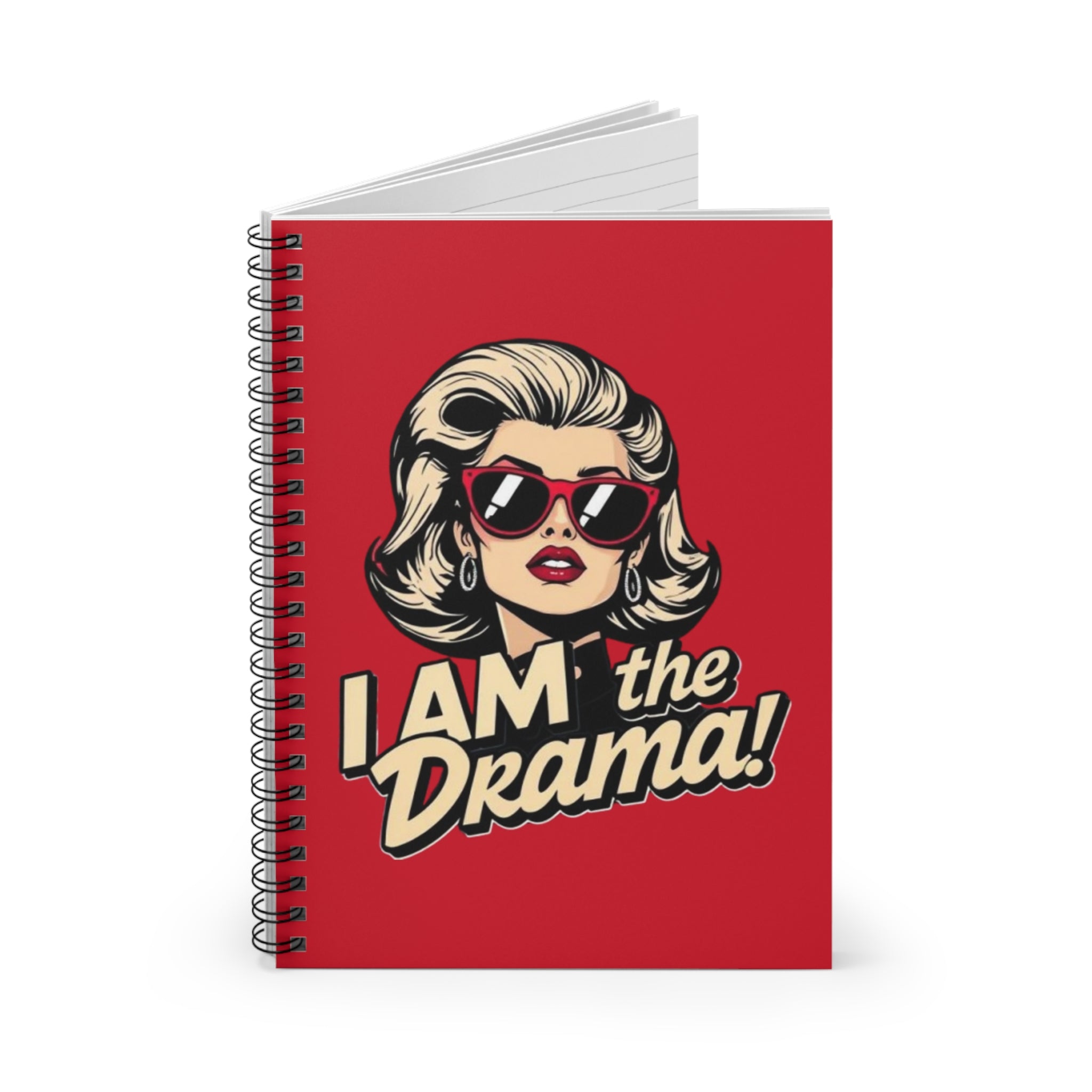 I Am the Drama Spiral Notebook - Stylish Notebook for Creatives and Visionaries