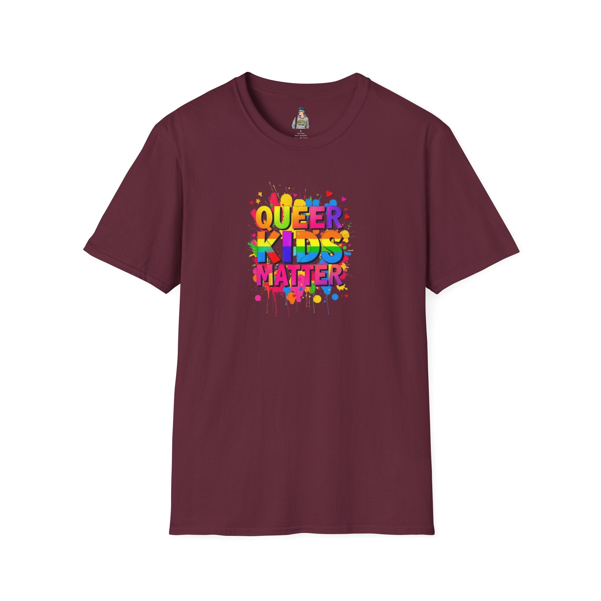 Queer Kids Matter Unisex Softstyle T-Shirt - Celebrate Inclusivity & Pride