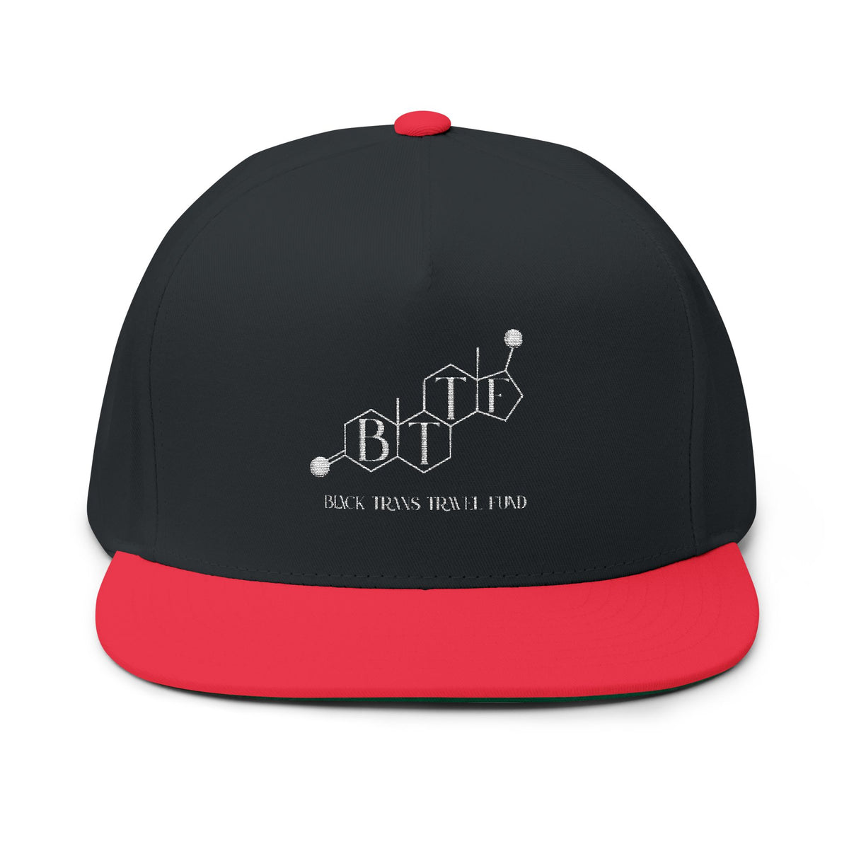 BTTF - Black Trans Travel Fund Embroidered Logo Flat Bill Cap