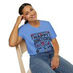 Juneteenth T-Shirt — "Happy Juneteenth" Floral Freedom Tee