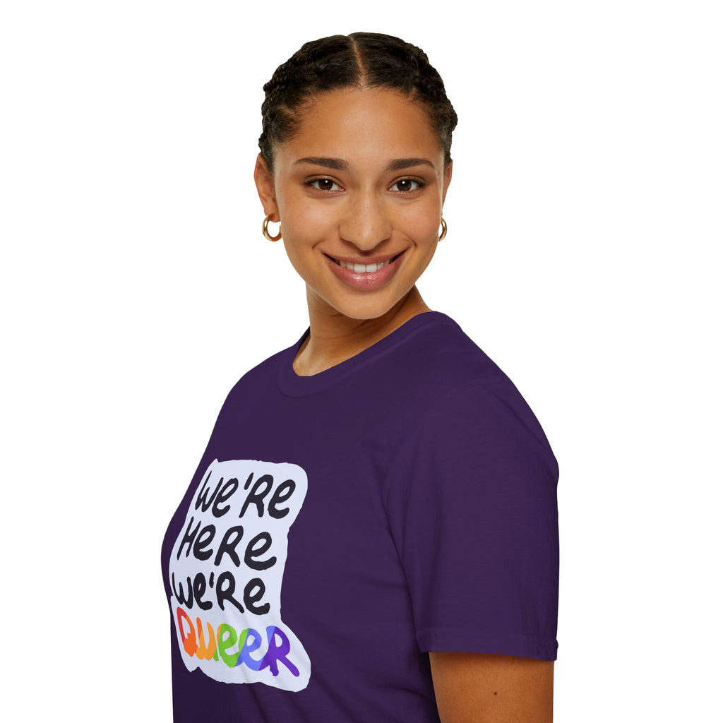We’re Here We’re Queer Pride Tree Las Vegas T-Shirt
