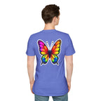 Rainbow Butterfly Cocoon Pride T-Shirt | Unisex Softstyle Tee
