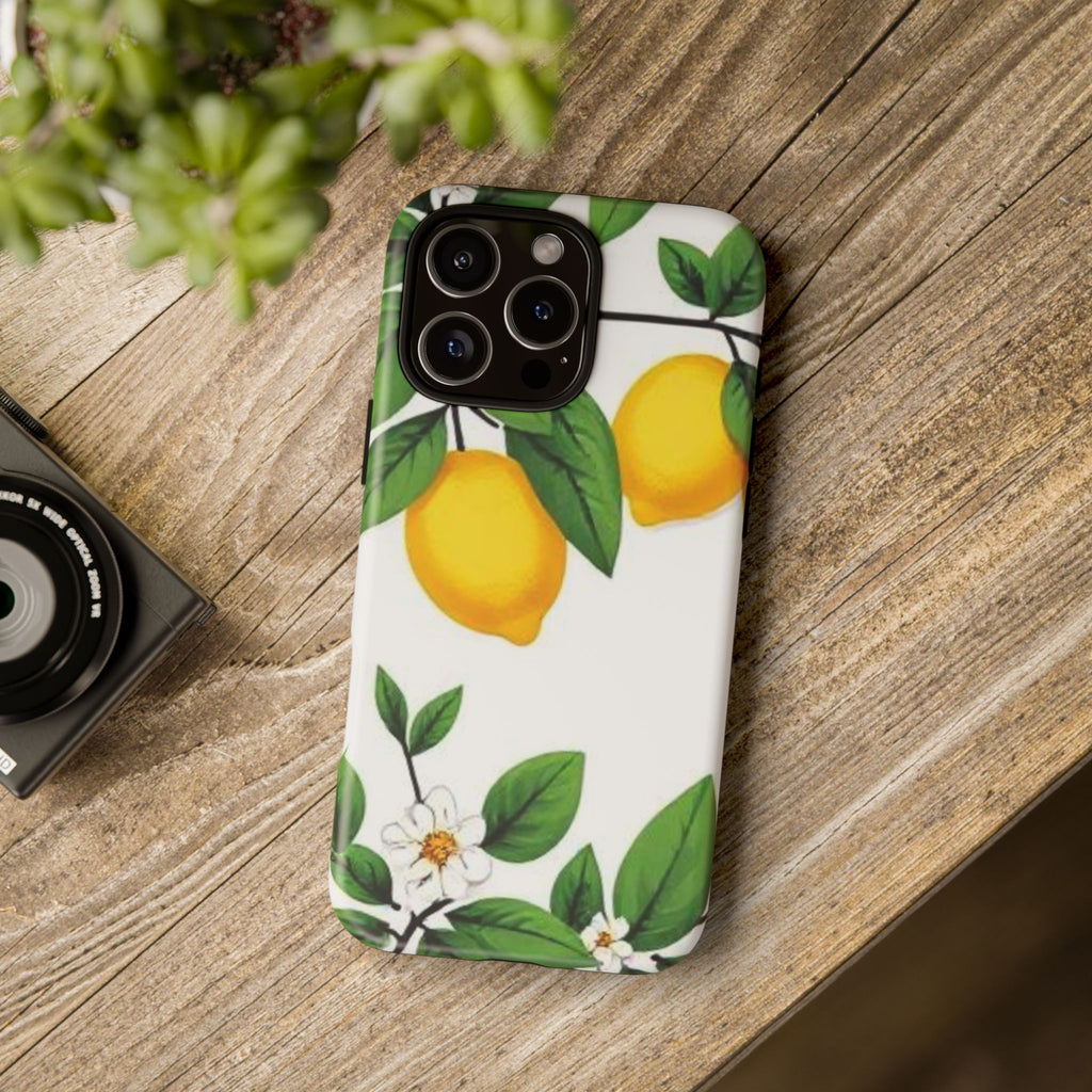 Lemon Blossom Tough Phone Case for iPhone