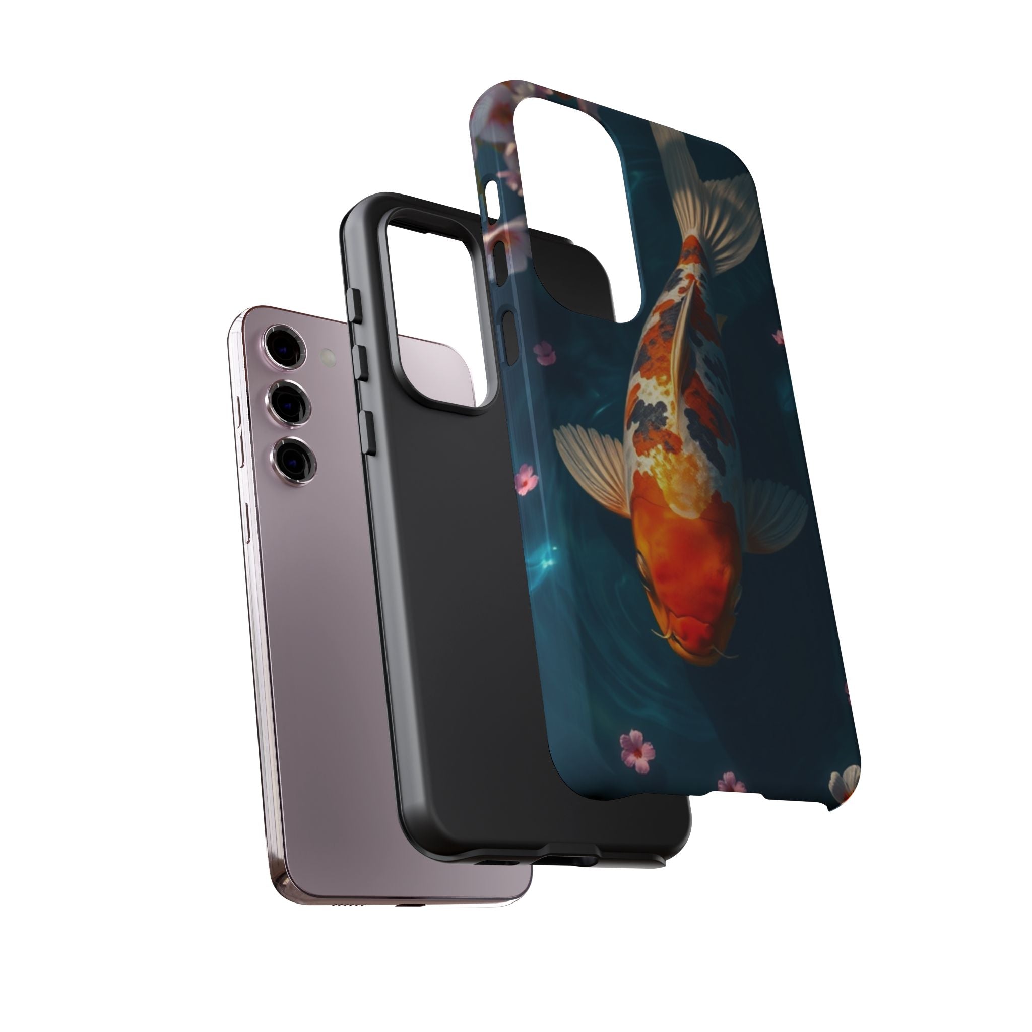 Peaceful Koi Cherry Blossom Tough Cases For Android & iPhone