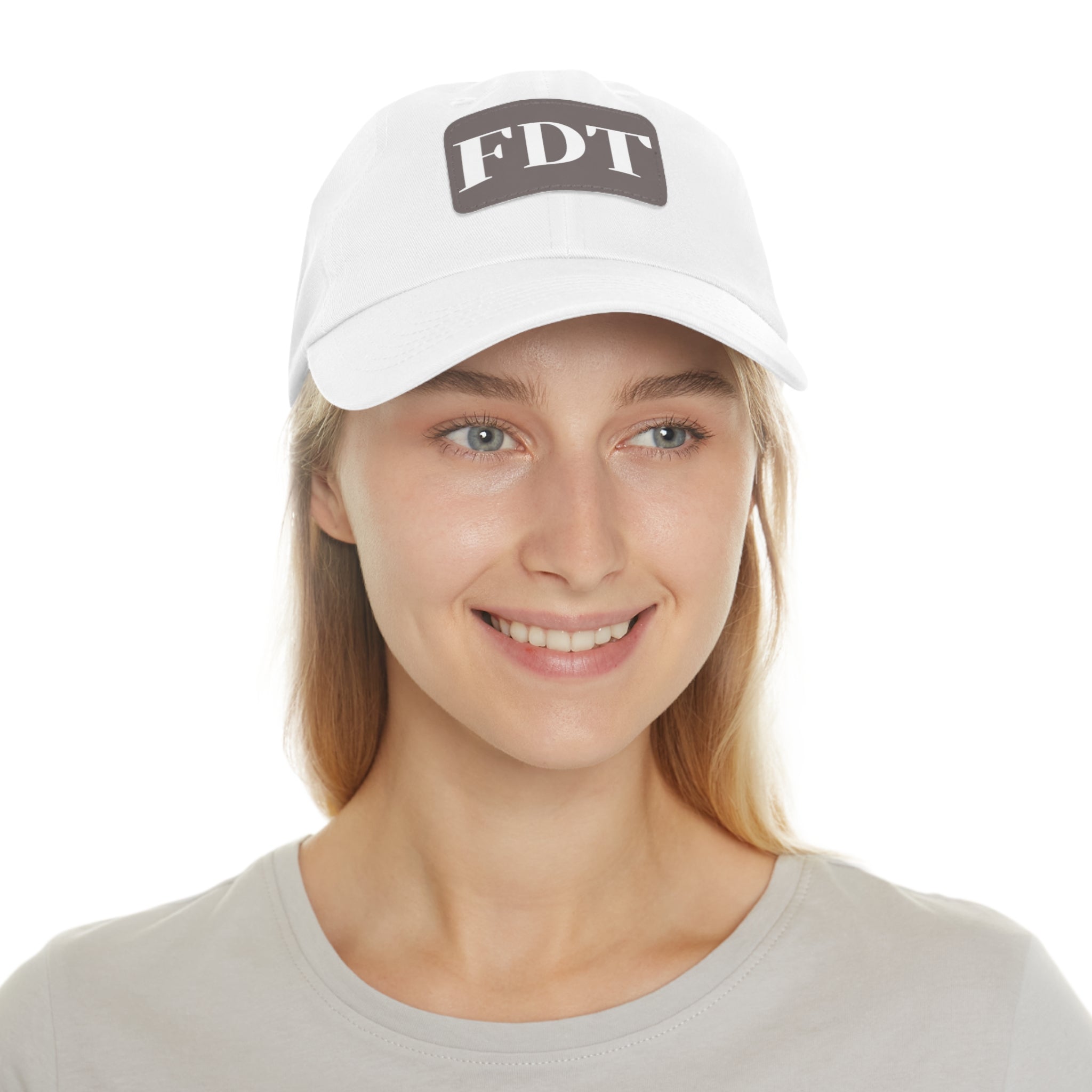 Stylish Dad Hat with FDT Leather Patch - Casual Sun Protection for Dads