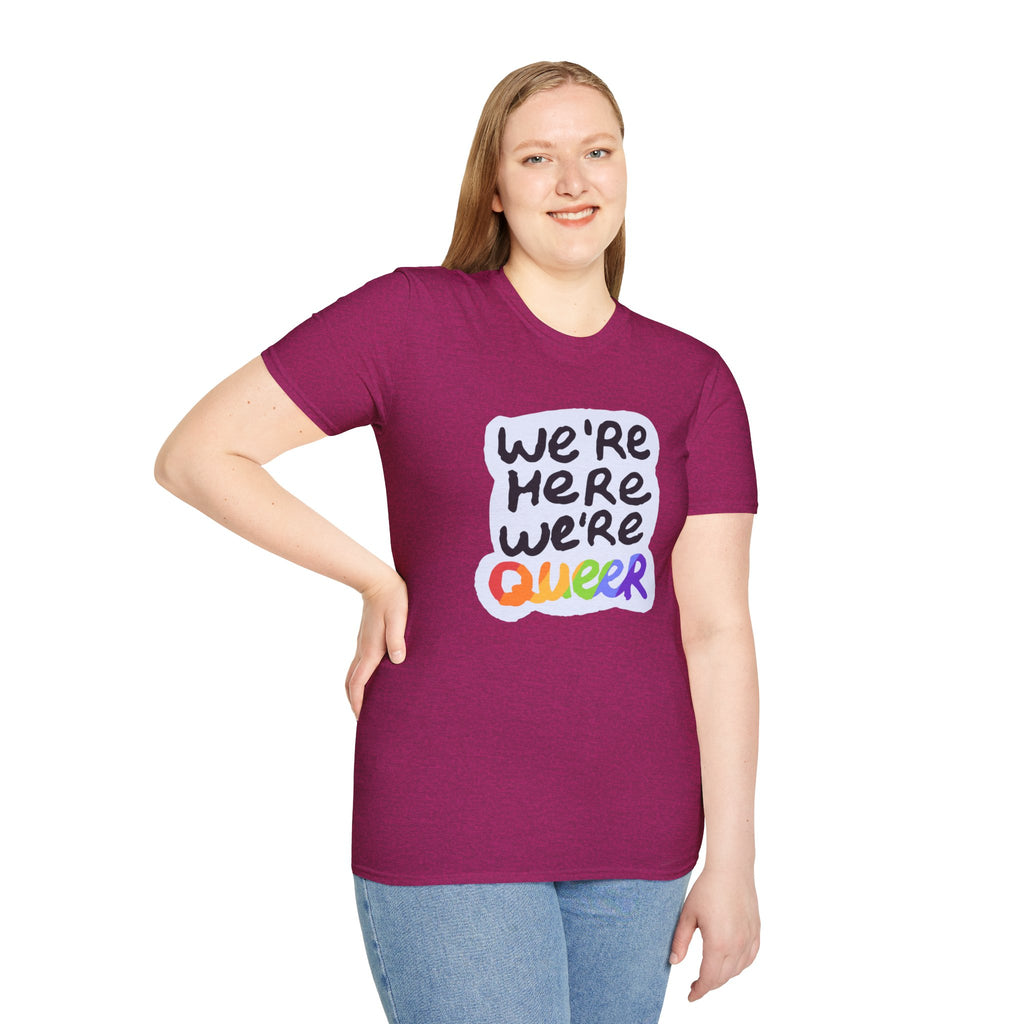 We’re Here We’re Queer Pride Tree Las Vegas T-Shirt