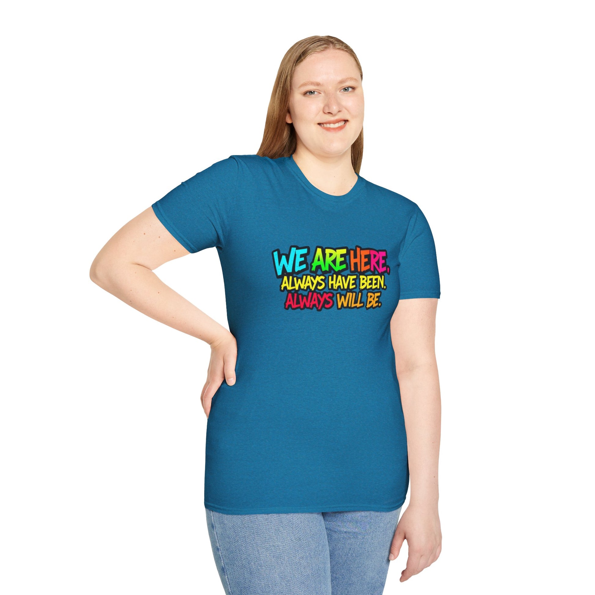 We are WHO We Are Just Leave Us tf Alone Pride Tee
