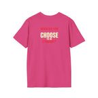 Unisex Softstyle T-Shirt - When Did You CHOOSE to Be Straight? Empowering LGBTQ+ Graphic Tee