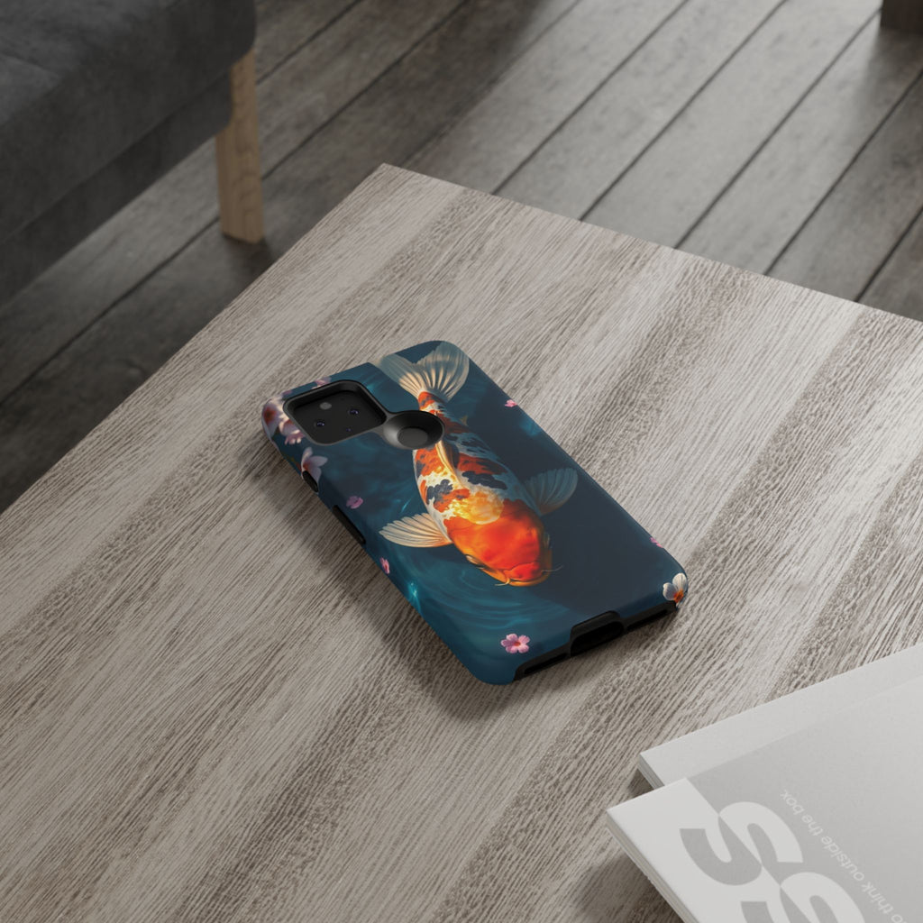 Peaceful Koi Cherry Blossom Tough Cases For Android & iPhone