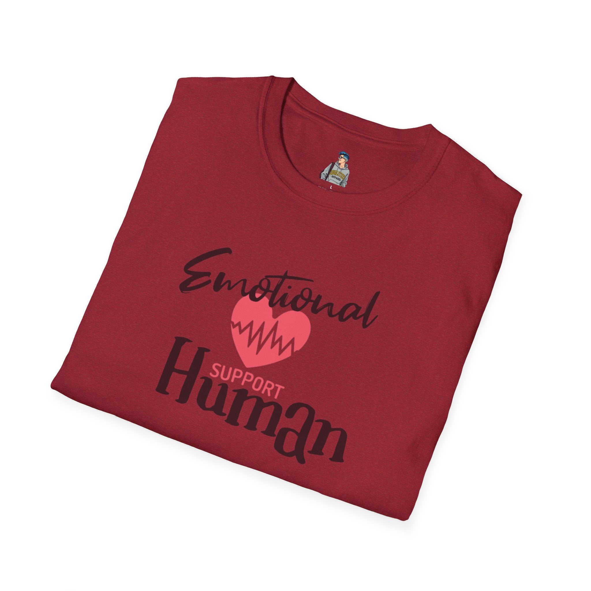 Emotional Support Human Unisex Softstyle T-Shirt