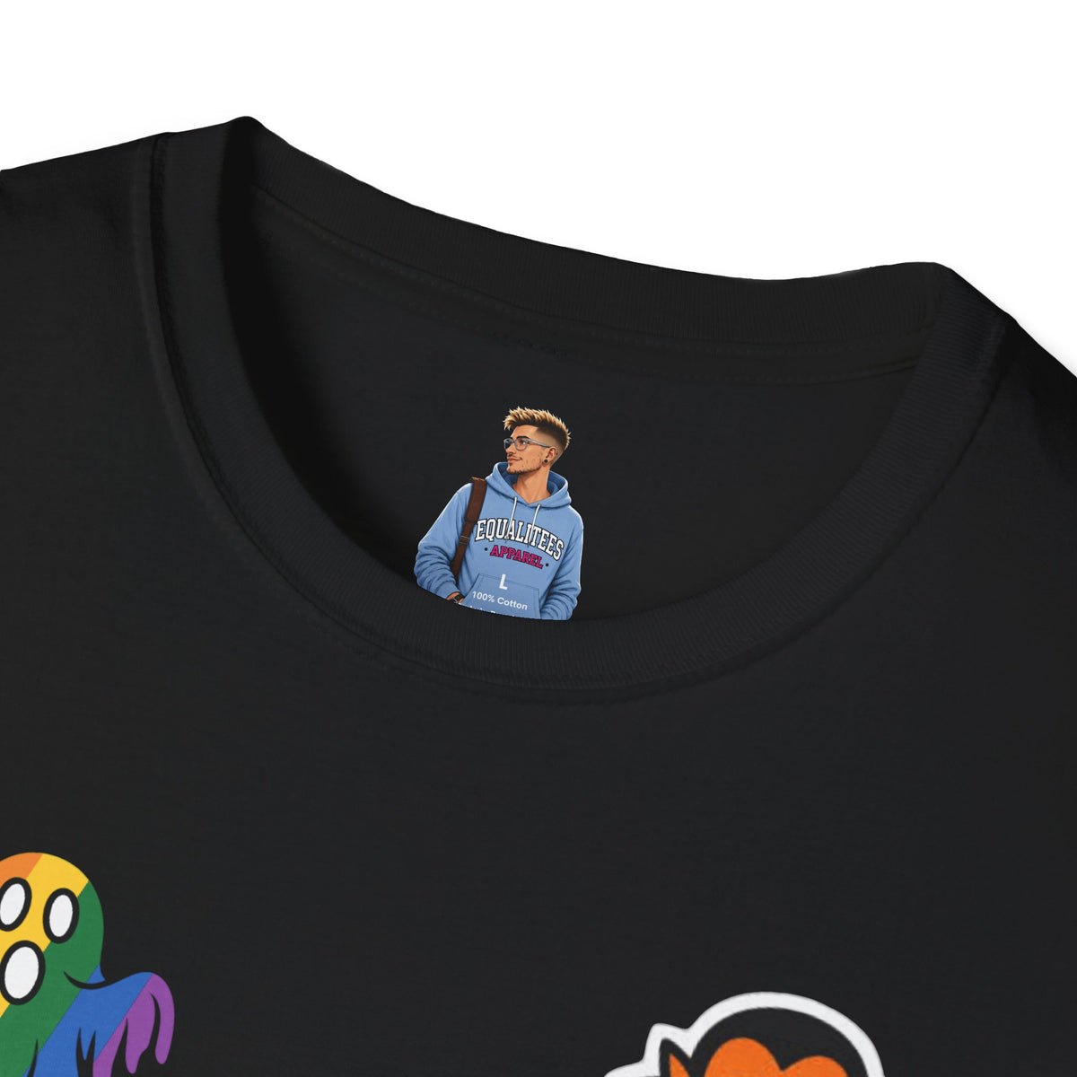 The Pride Tree Halloween T‑Shirt — Rainbow Ghosts, Pumpkins & Bat Graphic Tee