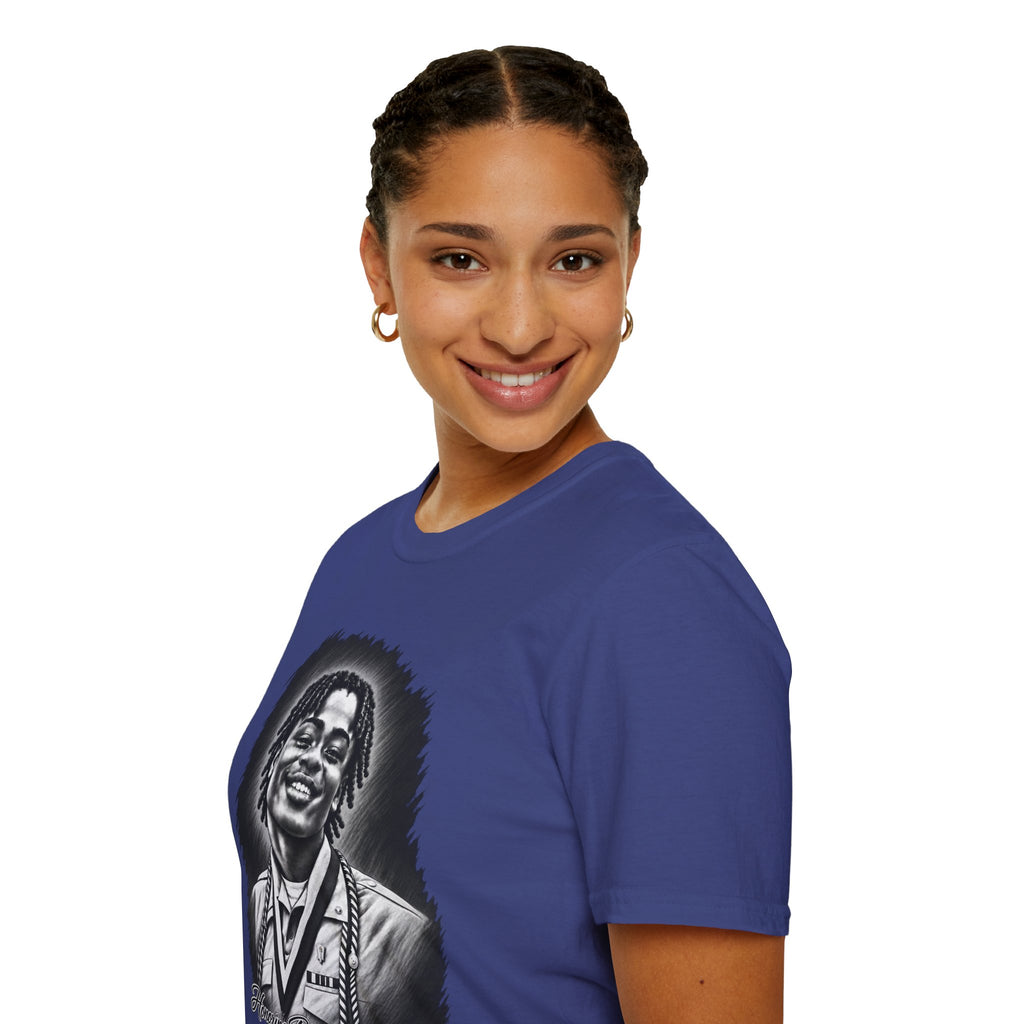 Smiling Portrait Front - In Memory of Pierre Damas Bel T-Shirt