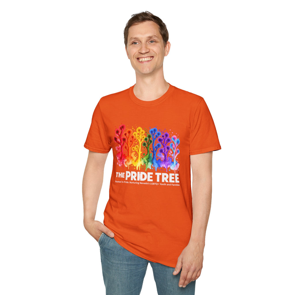Pride Tree Las Vegas White Text T-shirt