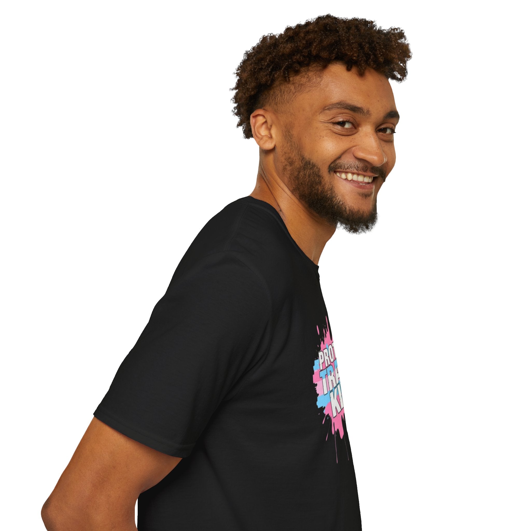 Protect Trans Kids Unisex Softstyle T-Shirt - Supportive LGBTQ+ Apparel